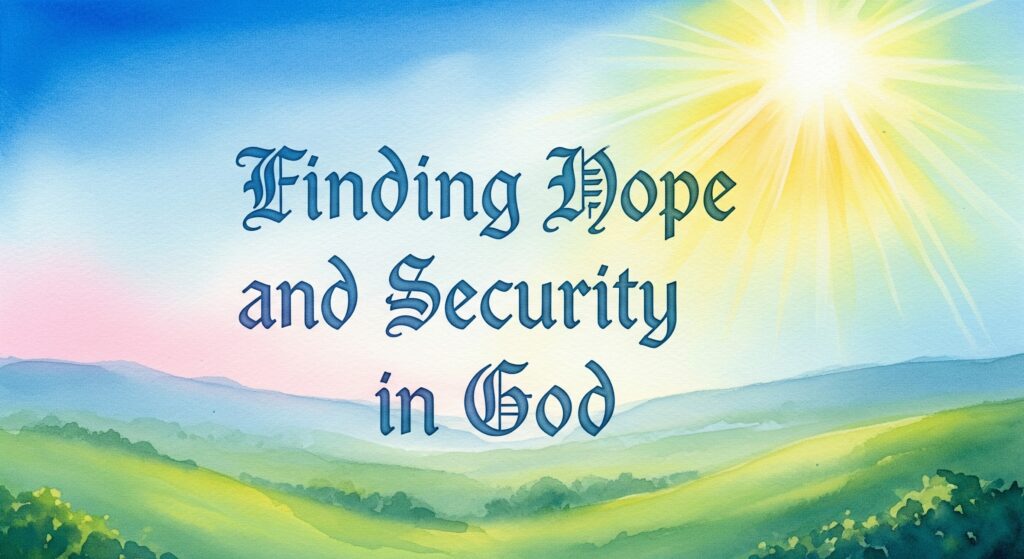 Finding Hope and Security in God